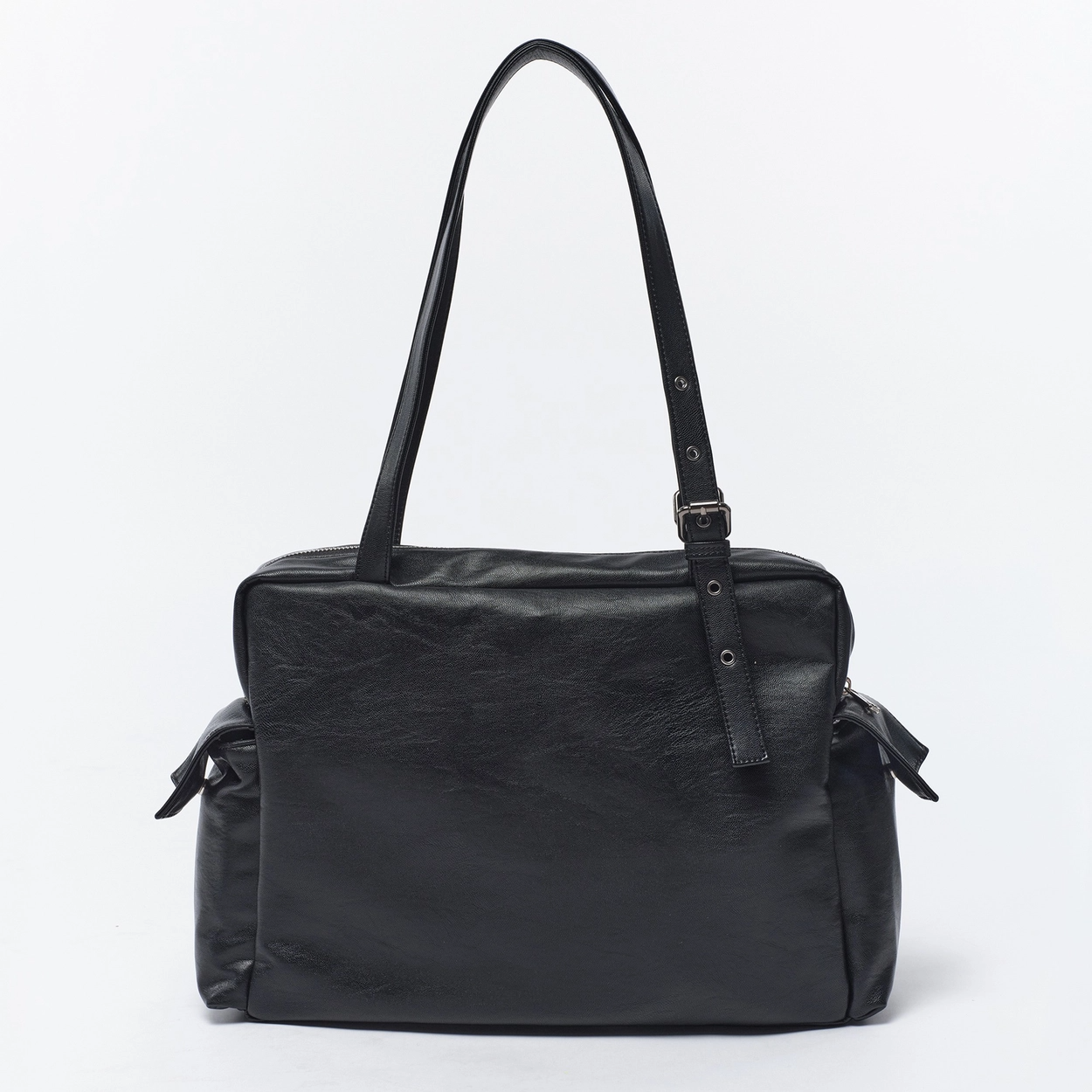 SAMO ONDOH - pocket utility bag L nappa black