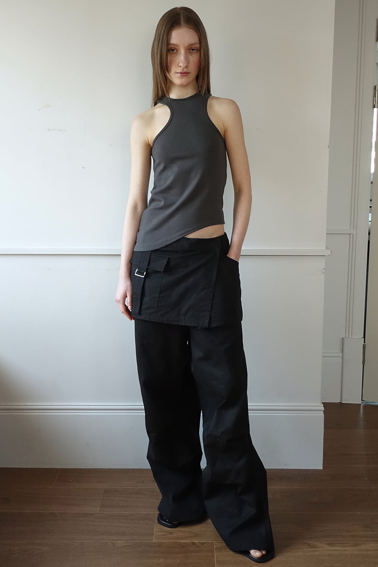 CERRIC -  2WAY SKIRT PANTS / BLACK