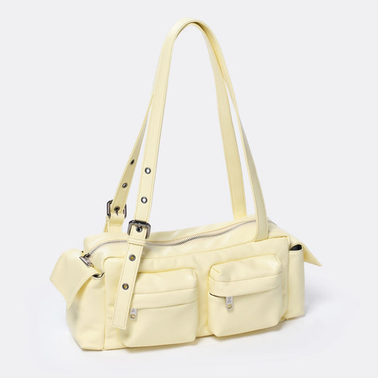 SAMO ONDOH - pocket utility bag M goat lime