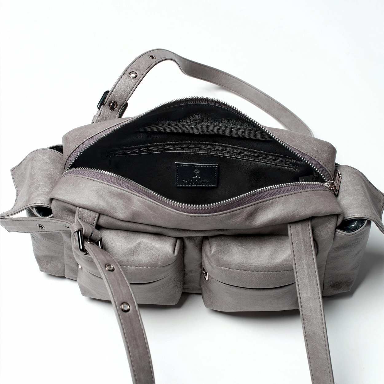 SAMO ONDOH - pocket utility bag M brushed gray