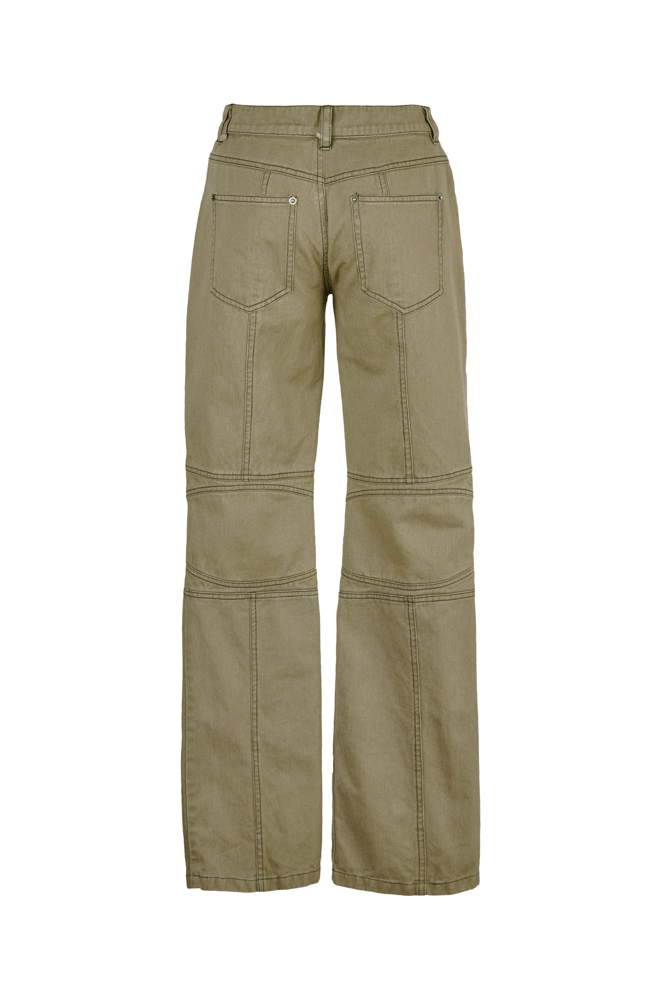 CERRIC -  KNEE PIN TUCK PANTS / BROWN