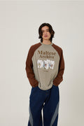 WAIKEI -  Maltese archive raglan long sleeve tshirts MINT