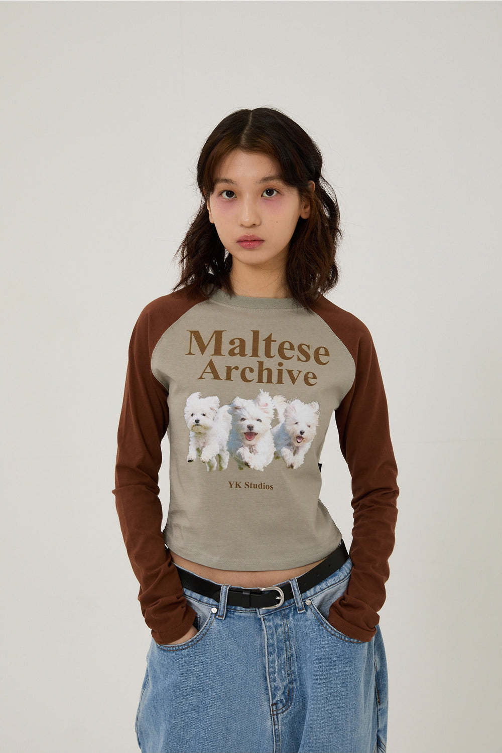 WAIKEI -  Maltese archive raglan long sleeve tshirts MINT