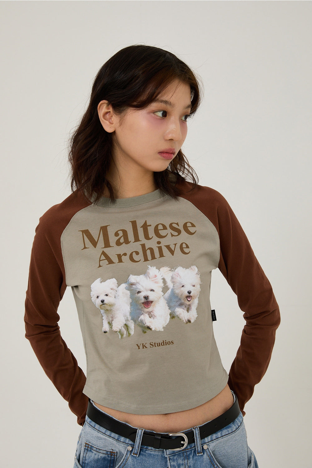 WAIKEI -  Maltese archive raglan long sleeve tshirts MINT