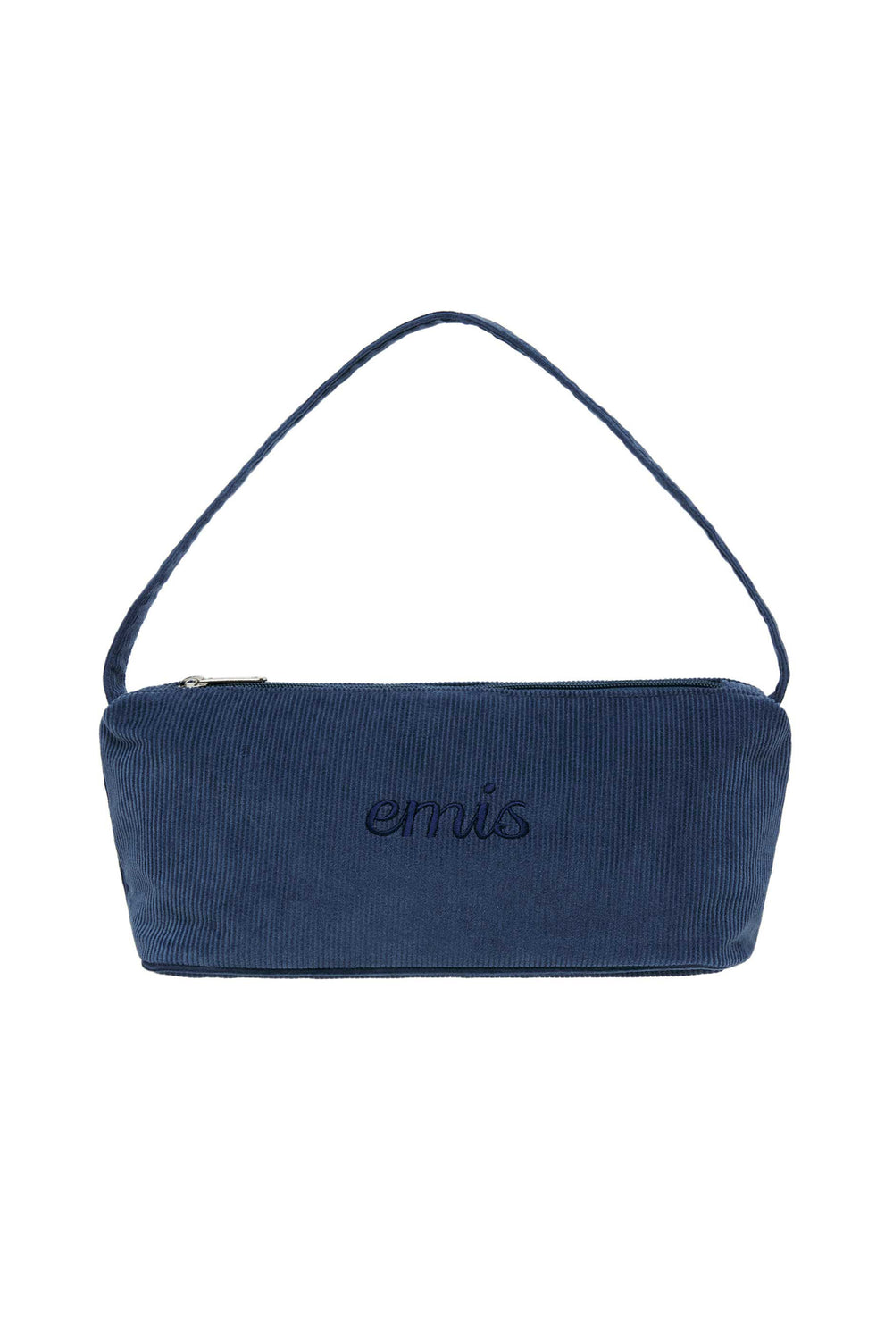 CORDUROY DAILY LONG HOBO BAG-NAVY