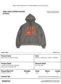 AEAE -  WEB LOGO LOOSED HOODIE - [KHAKI]