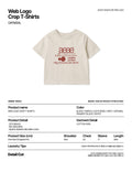 AEAE -  WEB LOGO CROP T-SHIRTS [OATMEAL]