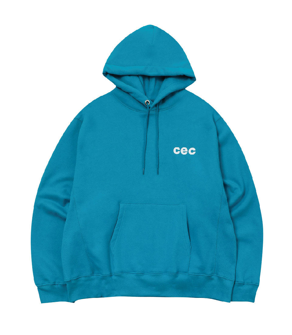 CHANCE CHANCE -  CEC HOODIE BLUE GREEN