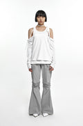 NACHE- EXPOSURE ZIP DETAIL PANTS (UNISEX) GRAY