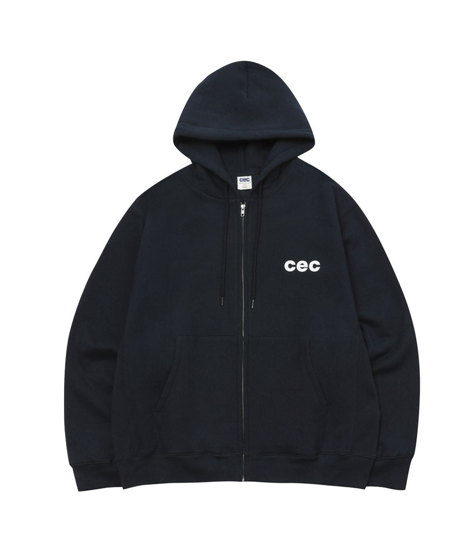 CHANCE CHANCE -  CEC ZIP-UP HOODIE NAVY