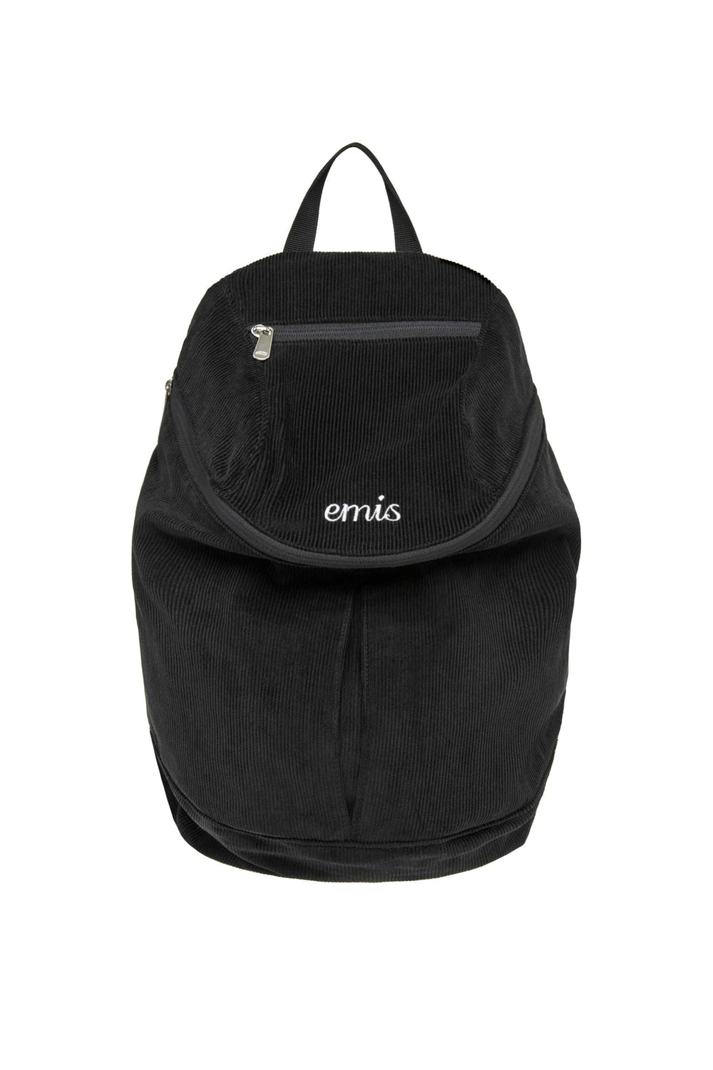 CORDUROY ZIP AROUND BACKPACK-BLACK