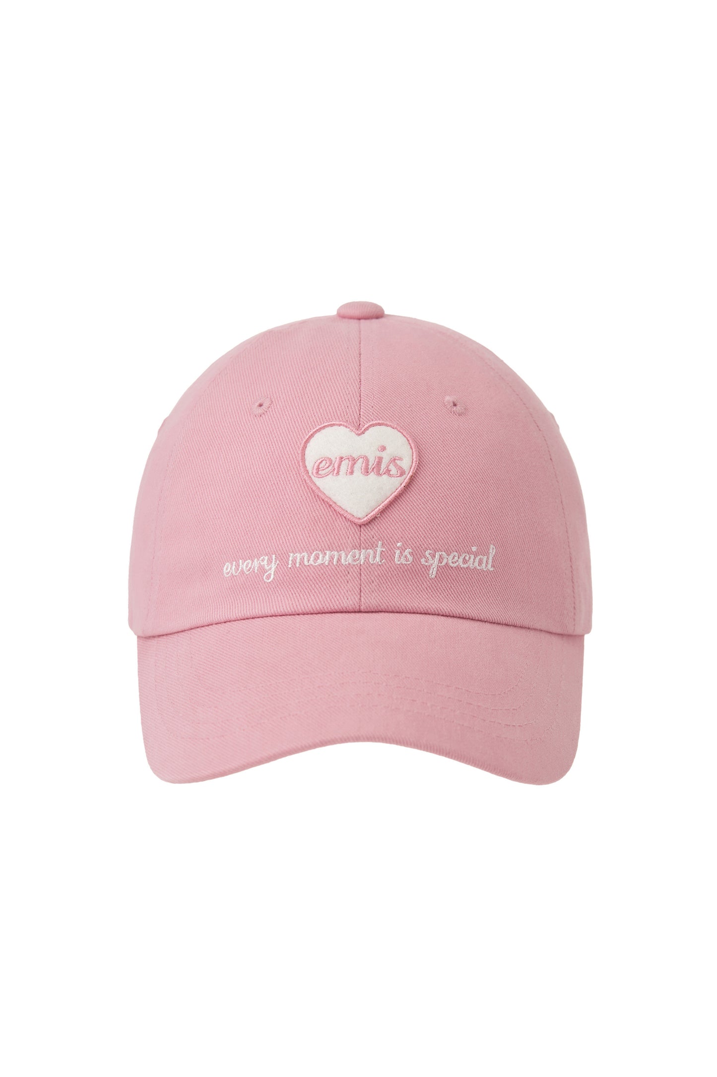 HEART WAPPEN BALL CAP-PINK