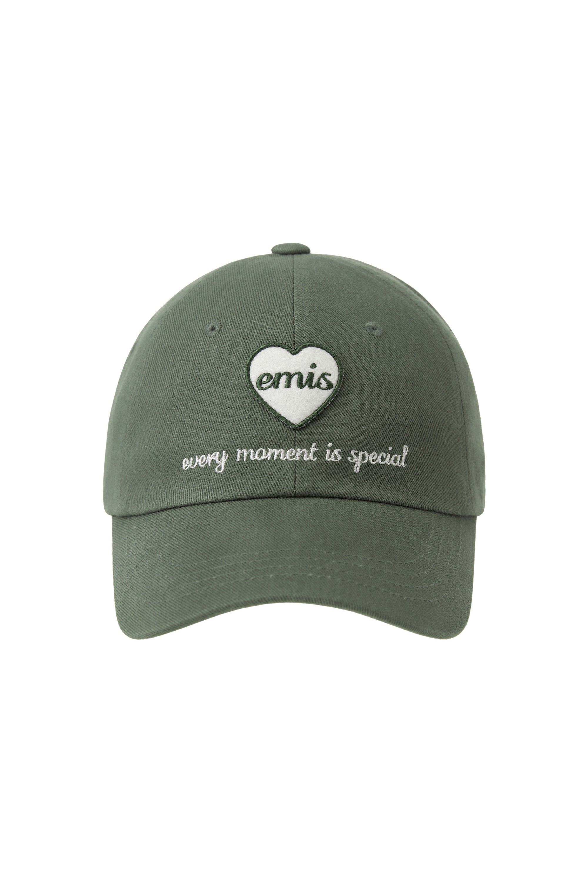 HEART WAPPEN BALL CAP-KHAKI: Stylish Baseball Cap with Heart Design ...