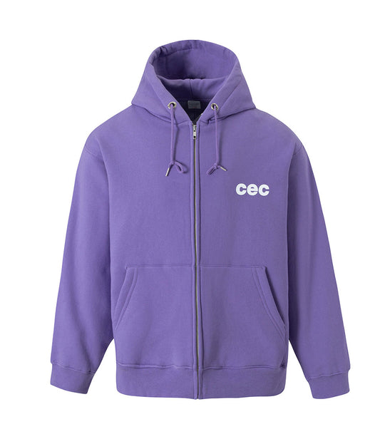 CHANCE CHANCE -  CEC ZIP-UP HOODIE PURPLE