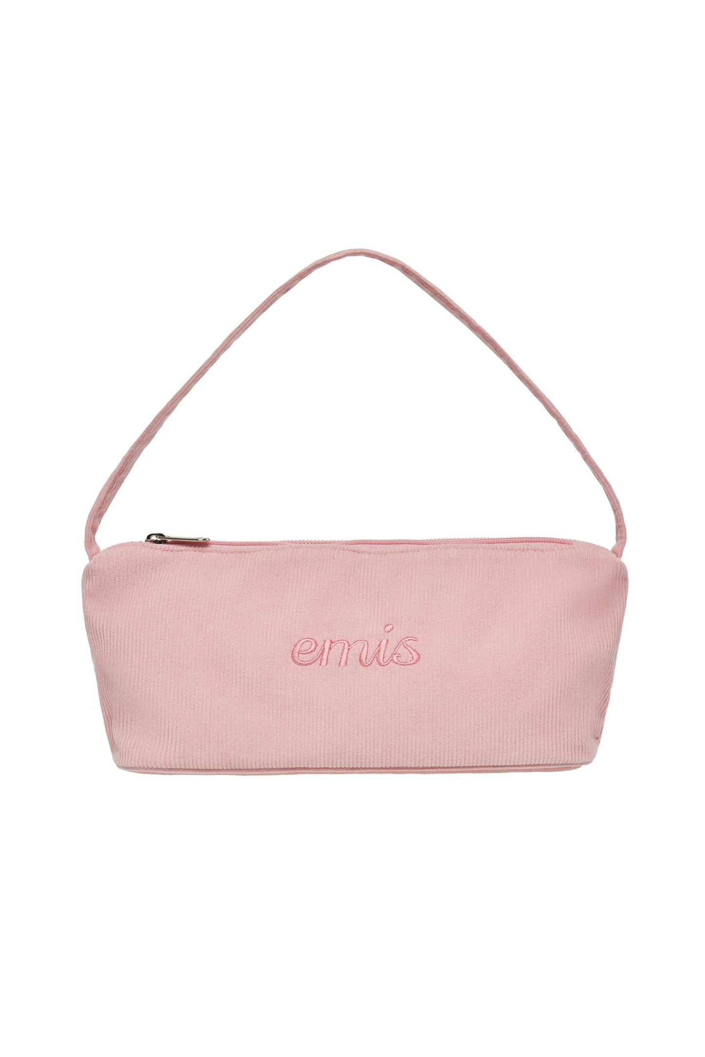 CORDUROY DAILY LONG HOBO BAG-PINK