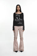 NACHE- EXPOSURE ZIP DETAIL PANTS (UNISEX) ROSE PINK