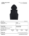 AEAE -  STRING LACE-UP VEST - [BLACK]