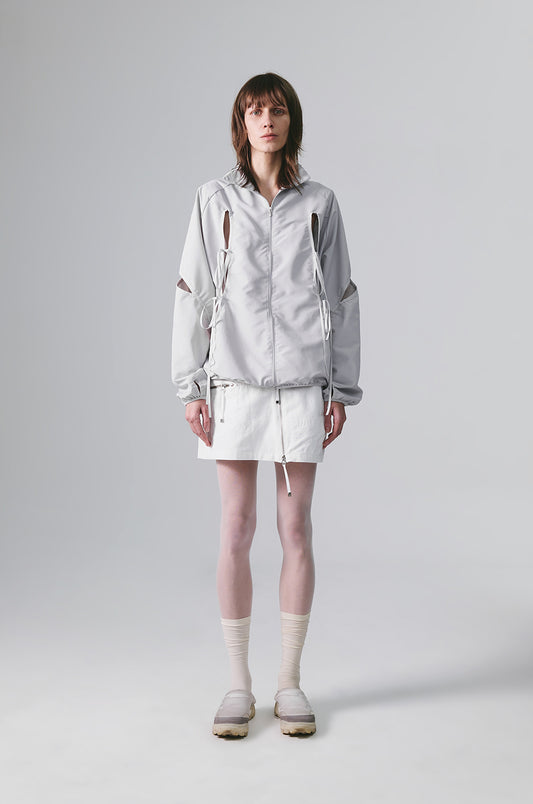 NACHE- CUT-OUT WIND BREAKER (UNISEX) LIGHT GRAY