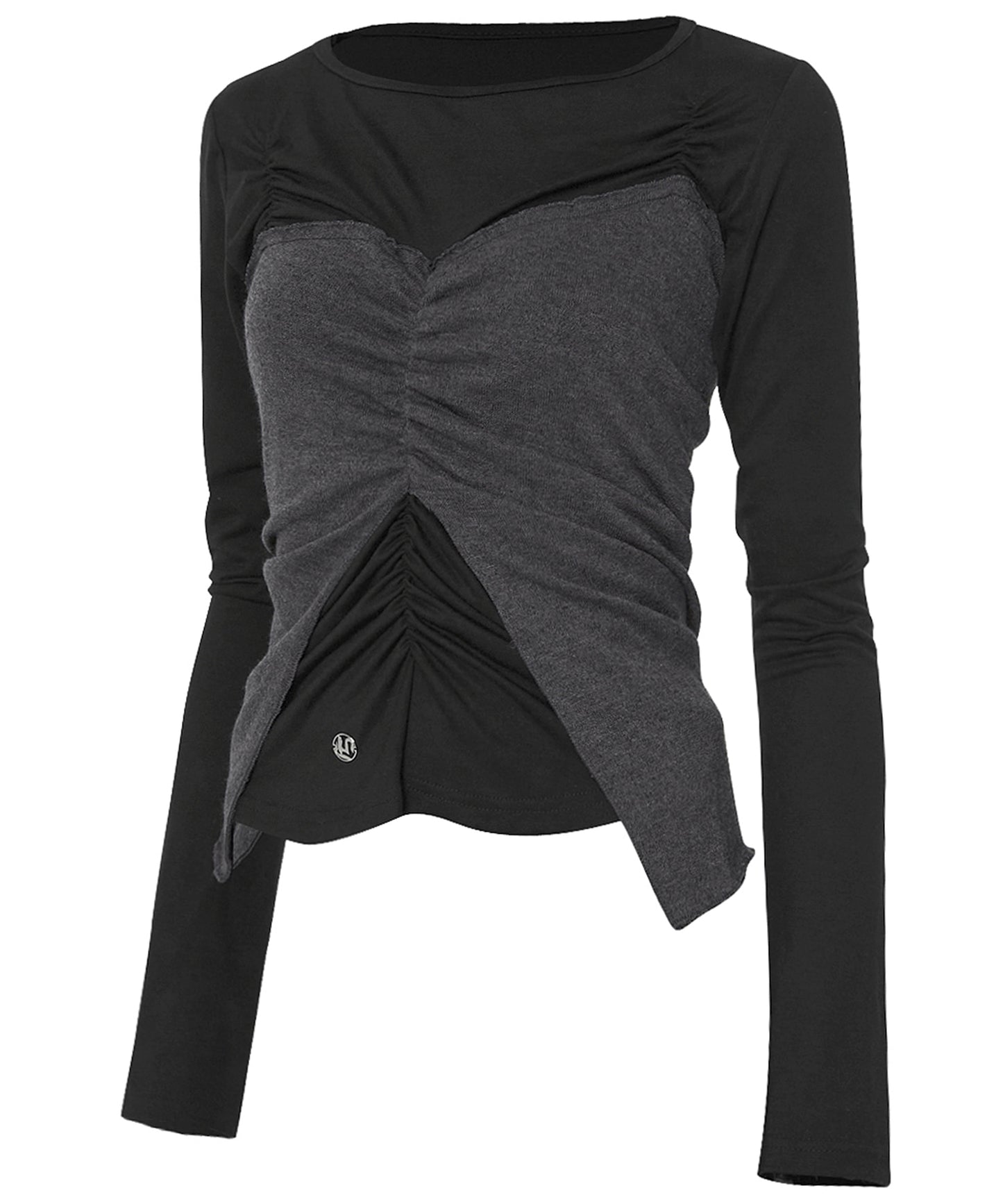 FLAREUP - Bustier Layered Long Sleeve / Black
