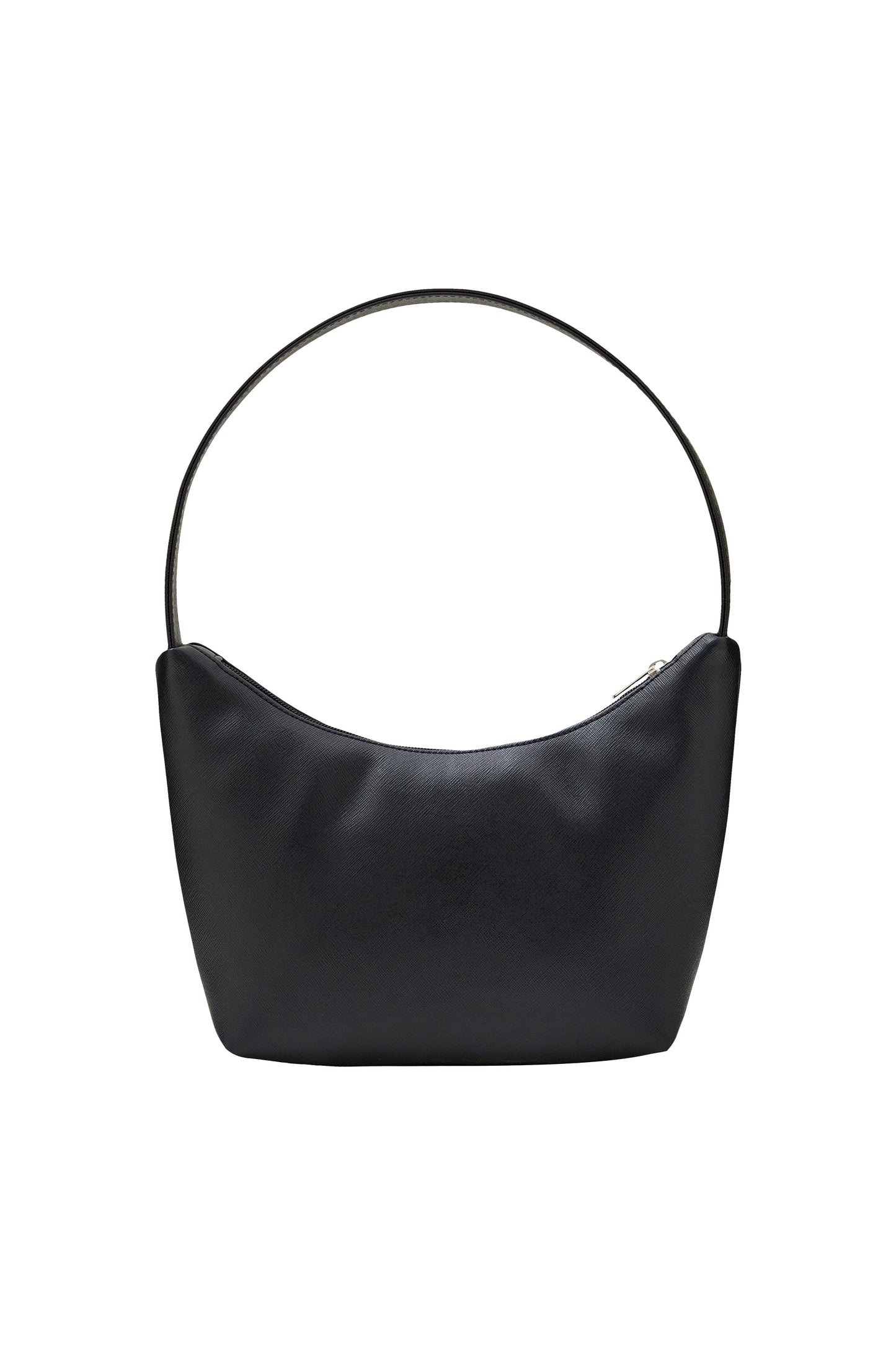 EMIS - LEATHER HOBO BAG BLACK