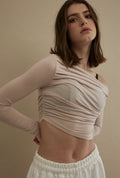 THREETIMES -  Drape top pink