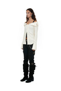 CERRIC -  OFF-SHOULDER CARDIGAN / IVORY