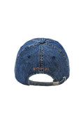 EMIS - WASHED DENIM BALL CAP-BLUE/BROWN