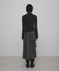FLAREUP - Asymmetrical Draped Shirt / Black