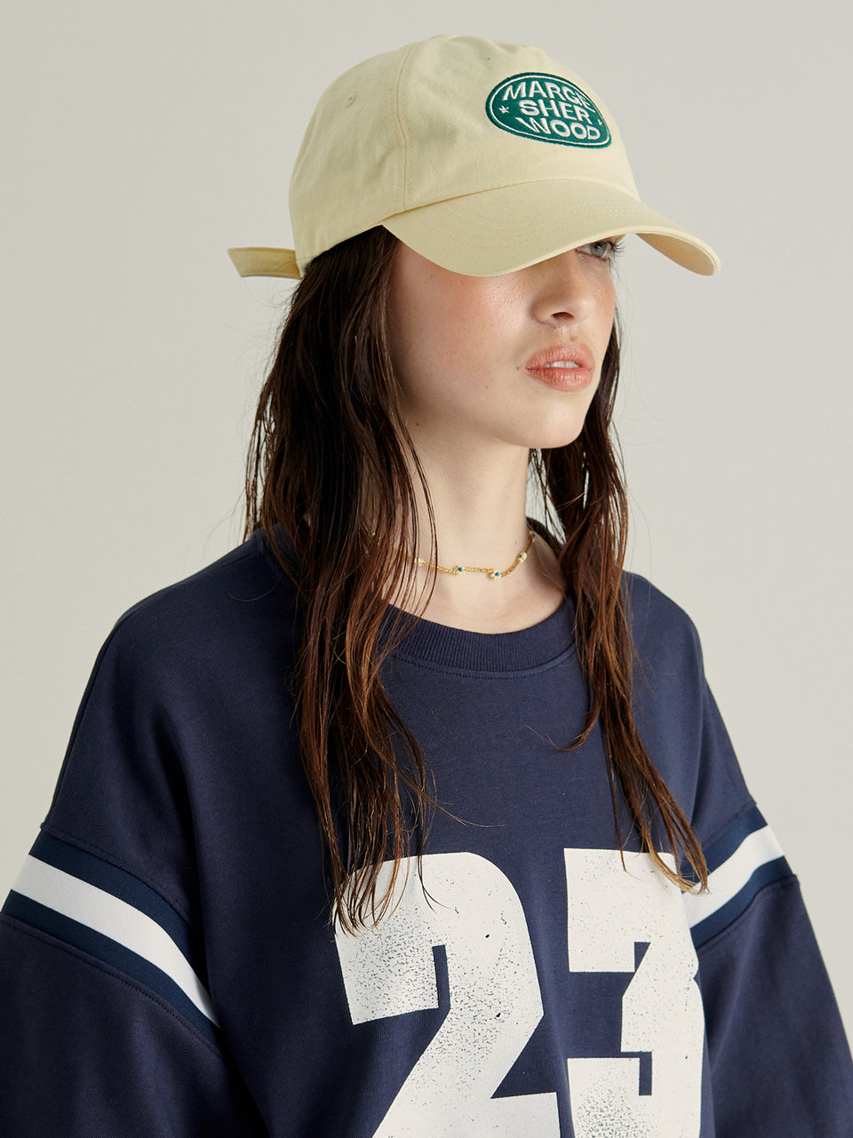 MARGESHERWOOD - LOGO PATCH BALLCAP_butter