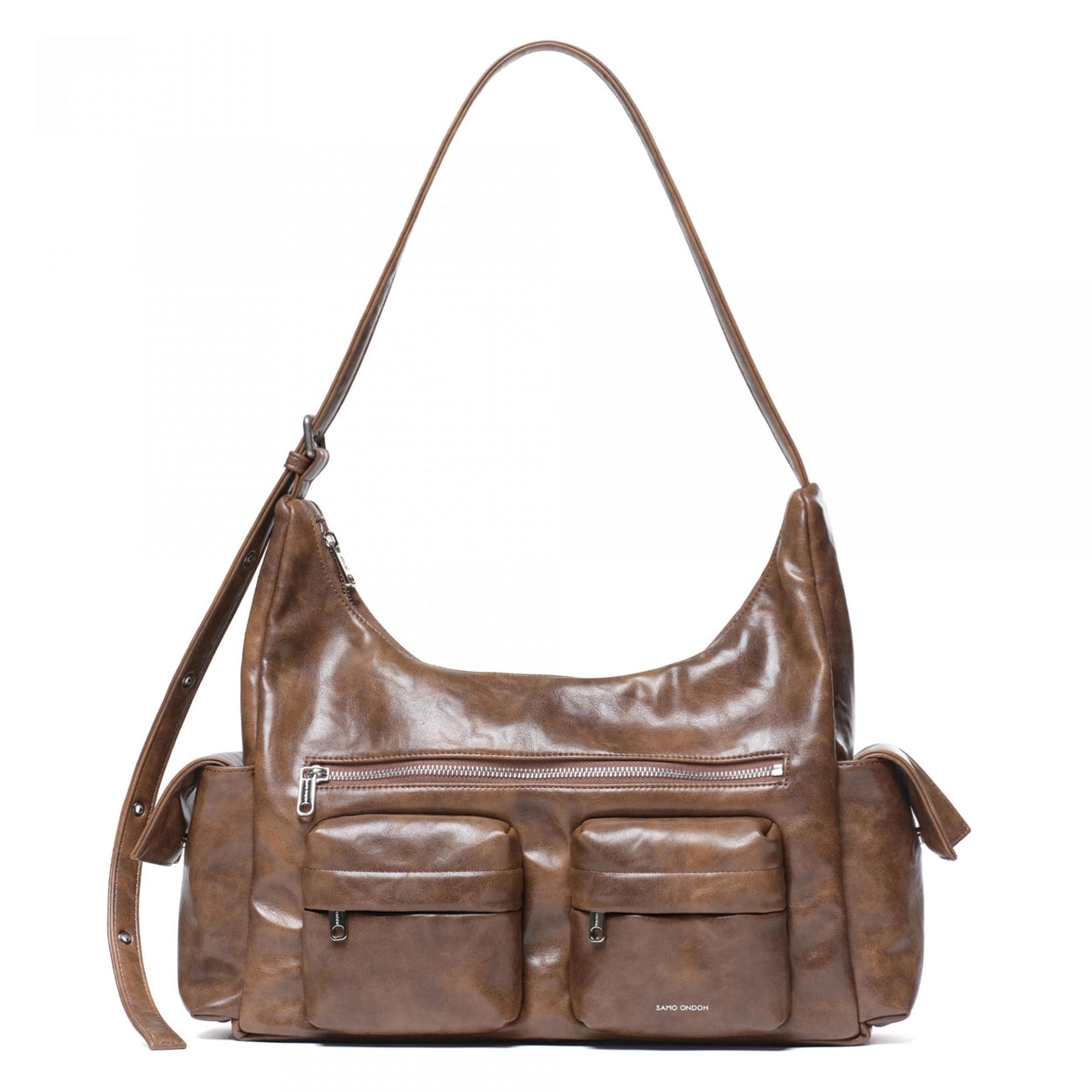 SAMO ONDOH - pocket mug bag L baked tan
