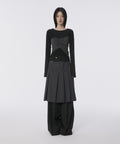 FLAREUP - Bustier Layered Long Sleeve / Black