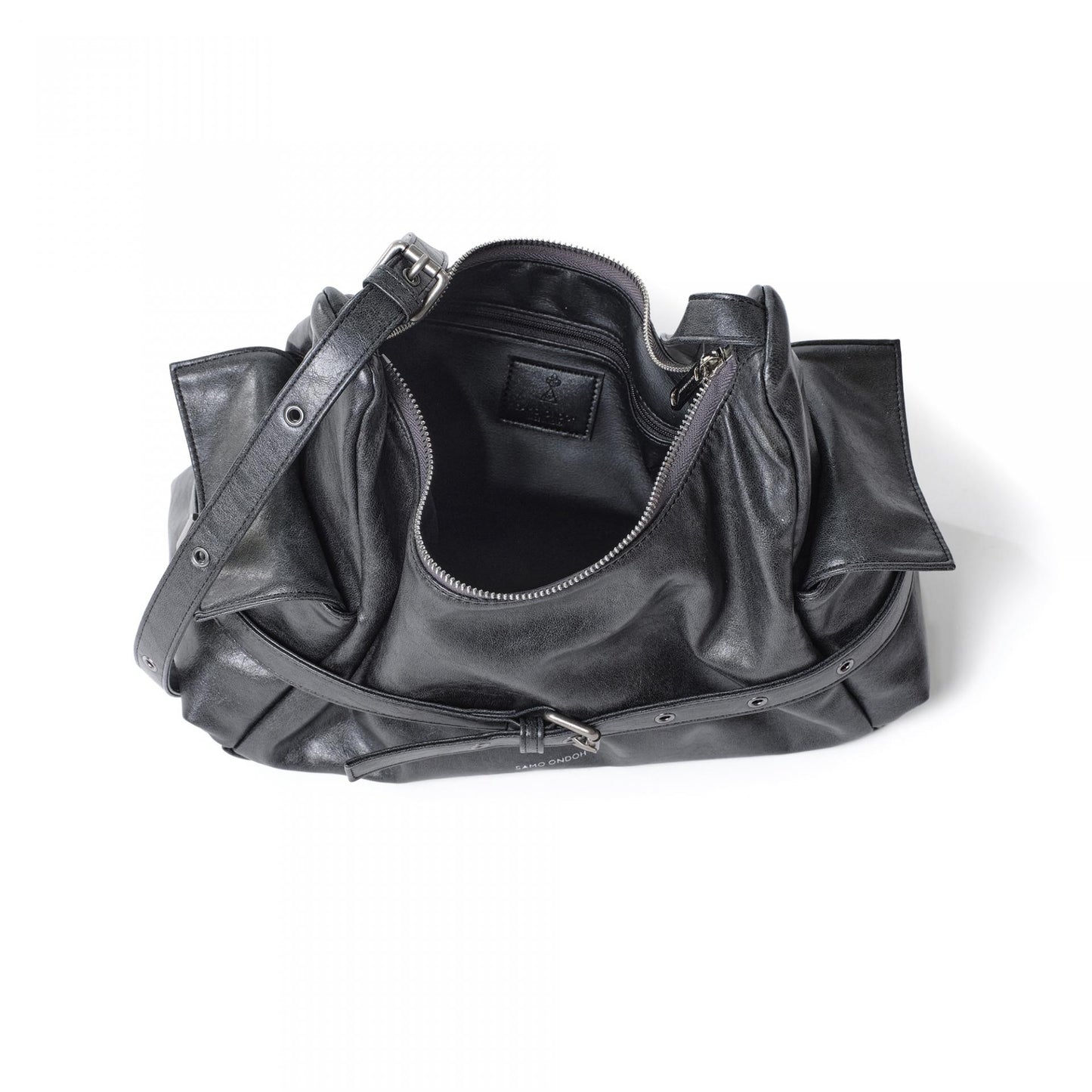 SAMO ONDOH - belt mondo bag M veg charcoal