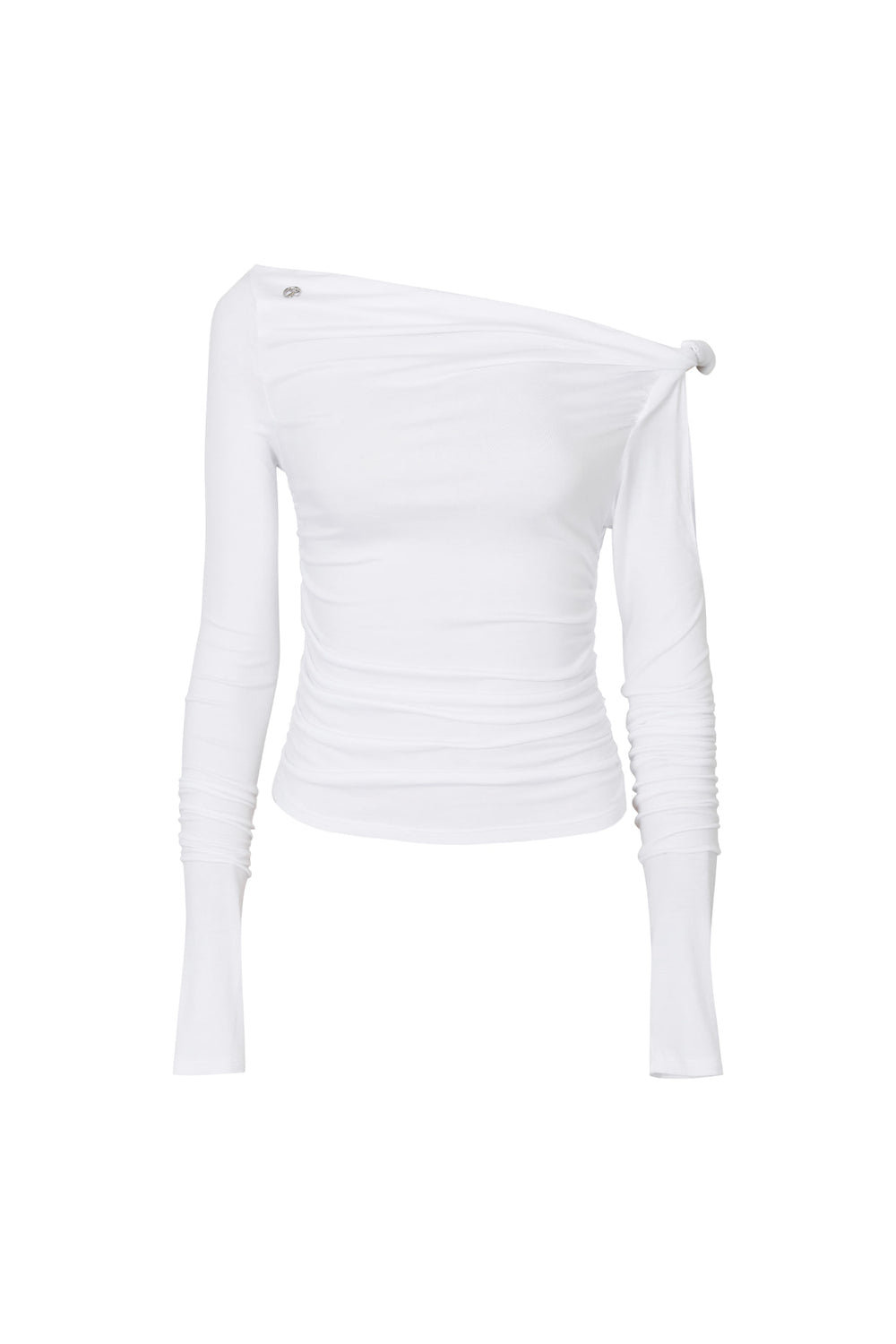 PAIN OR PLEASURE -  LYNN SHIRRING TOP white