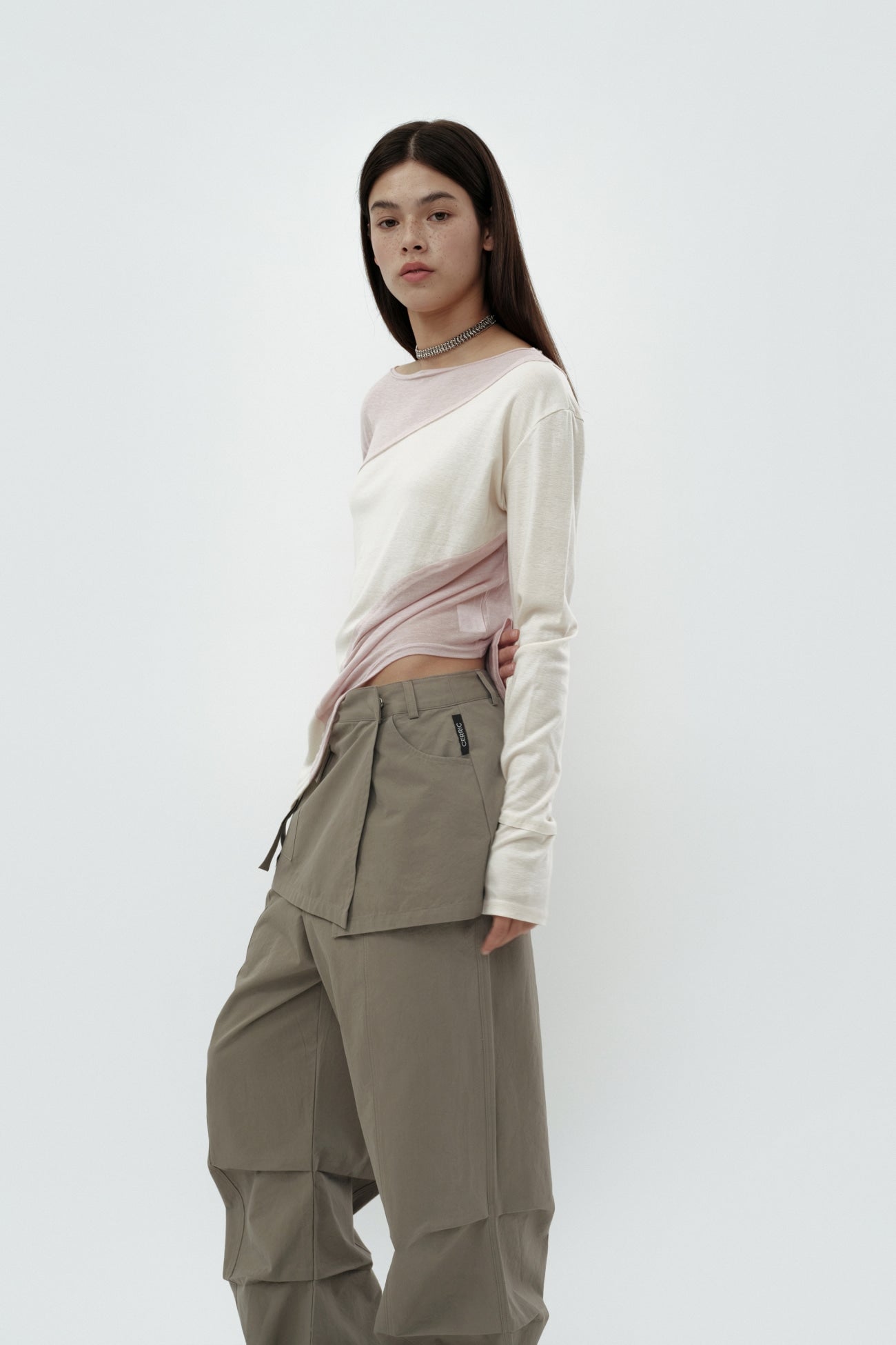 CERRIC -  2WAY SKIRT PANTS / KHAKI