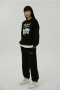 WAIKEI -  Maltese archive sweatshirts BLACK