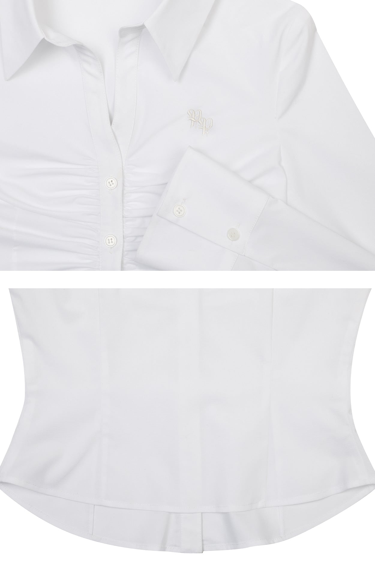 PAIN OR PLEASURE -  VIVIAN SCARF SHIRT white