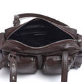 SAMO ONDOH - pocket utility bag M nappa chocolate