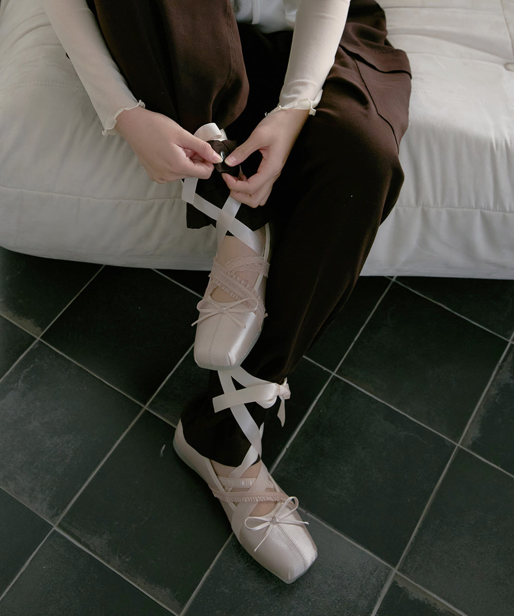 ROCKFISH WEATHERWEAR - BANDING BALLET FLATS / PINK