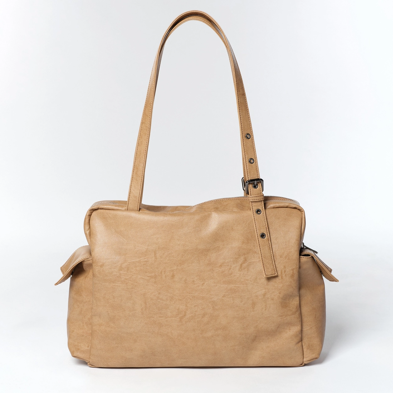 SAMO ONDOH - pocket utility bag L brushed brown sugar