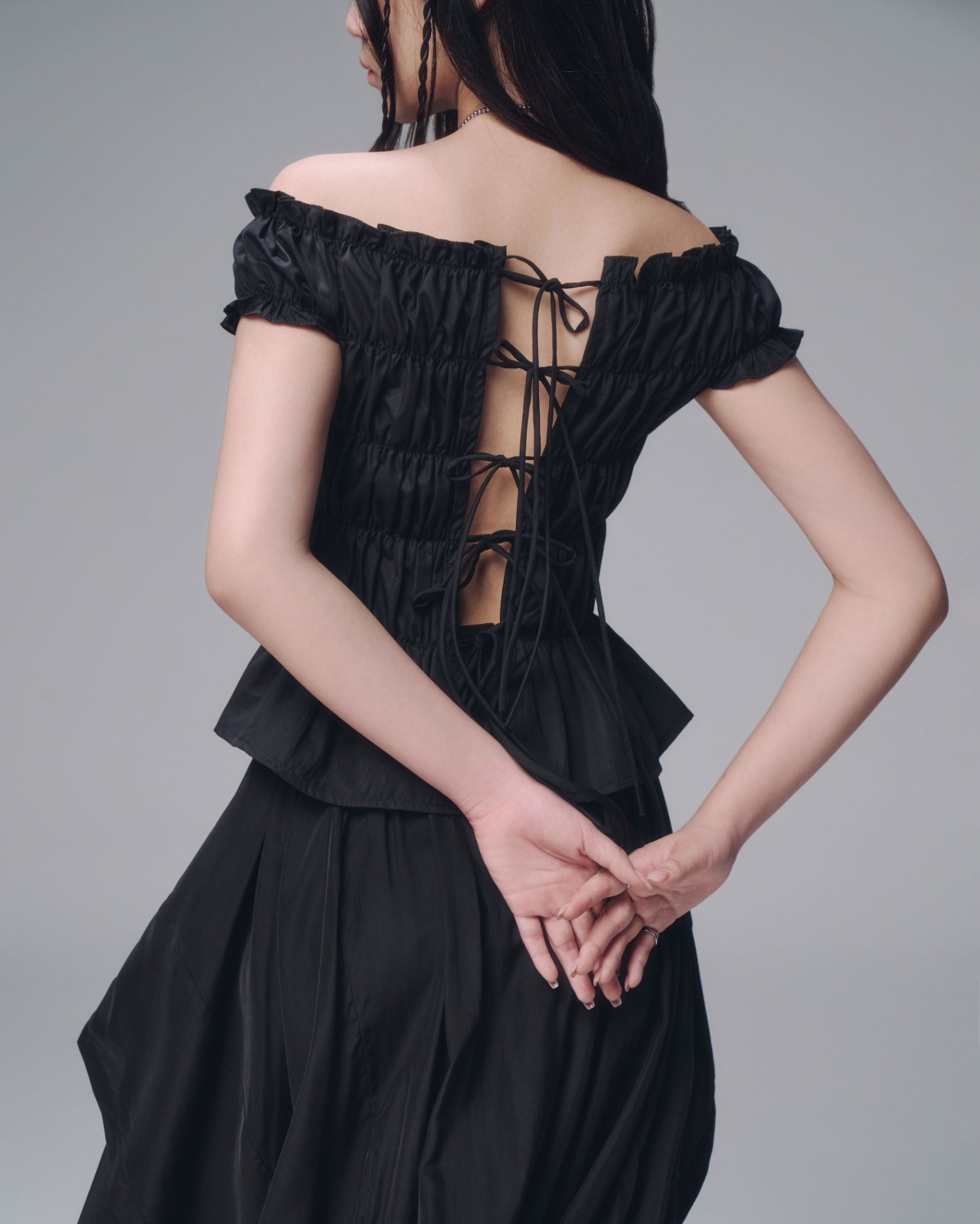BUNNY HILL CONCEPT - DAWSEY TOP BLACK (Dispatch in 48hrs)