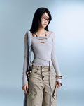 BUNNY HILL CONCEPT - SERAFIN TOP GREY (Dispatch in 48hrs)