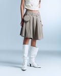 BUNNY HILL CONCEPT - DEVORA SKIRT BROWN STRIPES