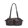 SAMO ONDOH - pocket utility bag M nappa chocolate