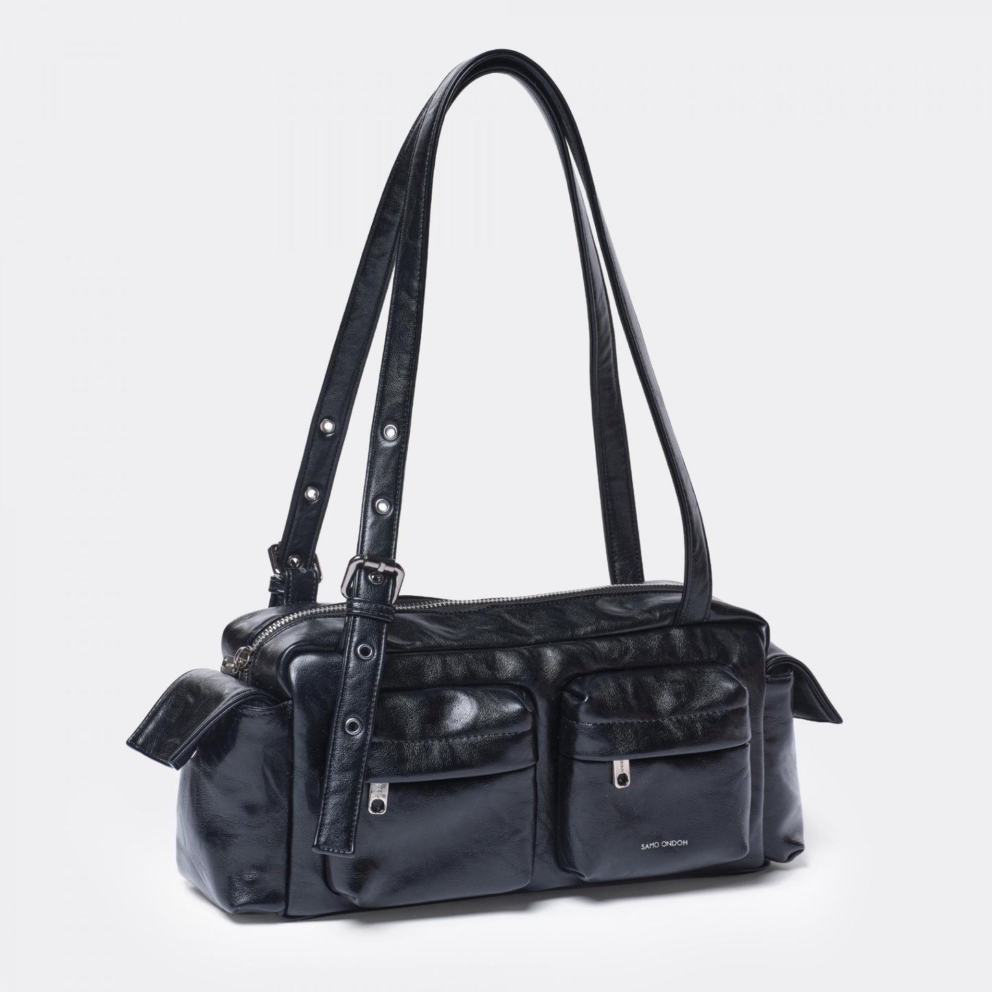 SAMO ONDOH - pocket utility bag M baked black (DISPATCH IN 48HRS)