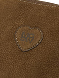 MARGESHERWOOD - HEART ZIPPER WALLET_chestnut nubuck