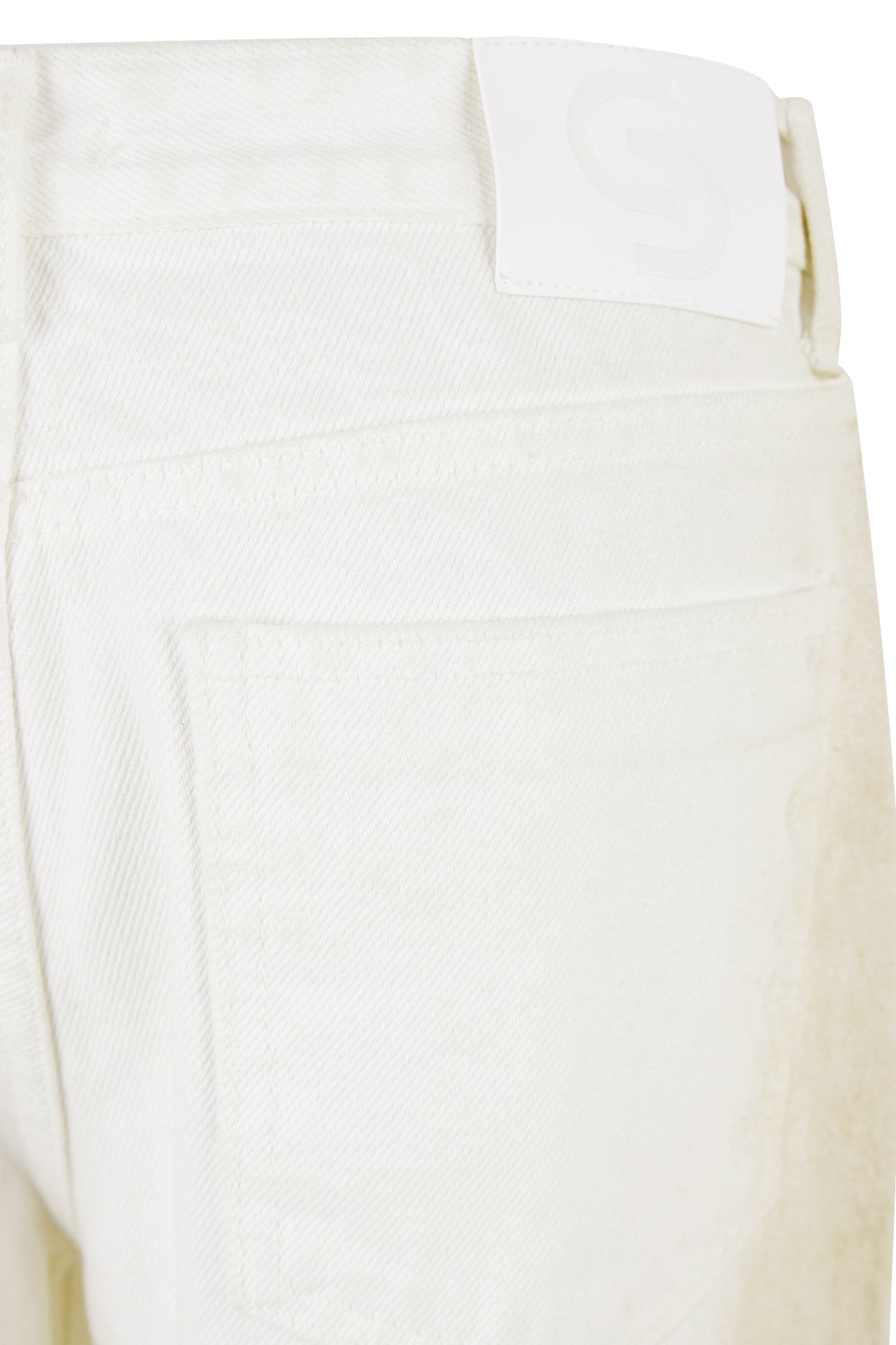 CERRIC -  BRUSH DYEING DENIM PANTS / IVORY