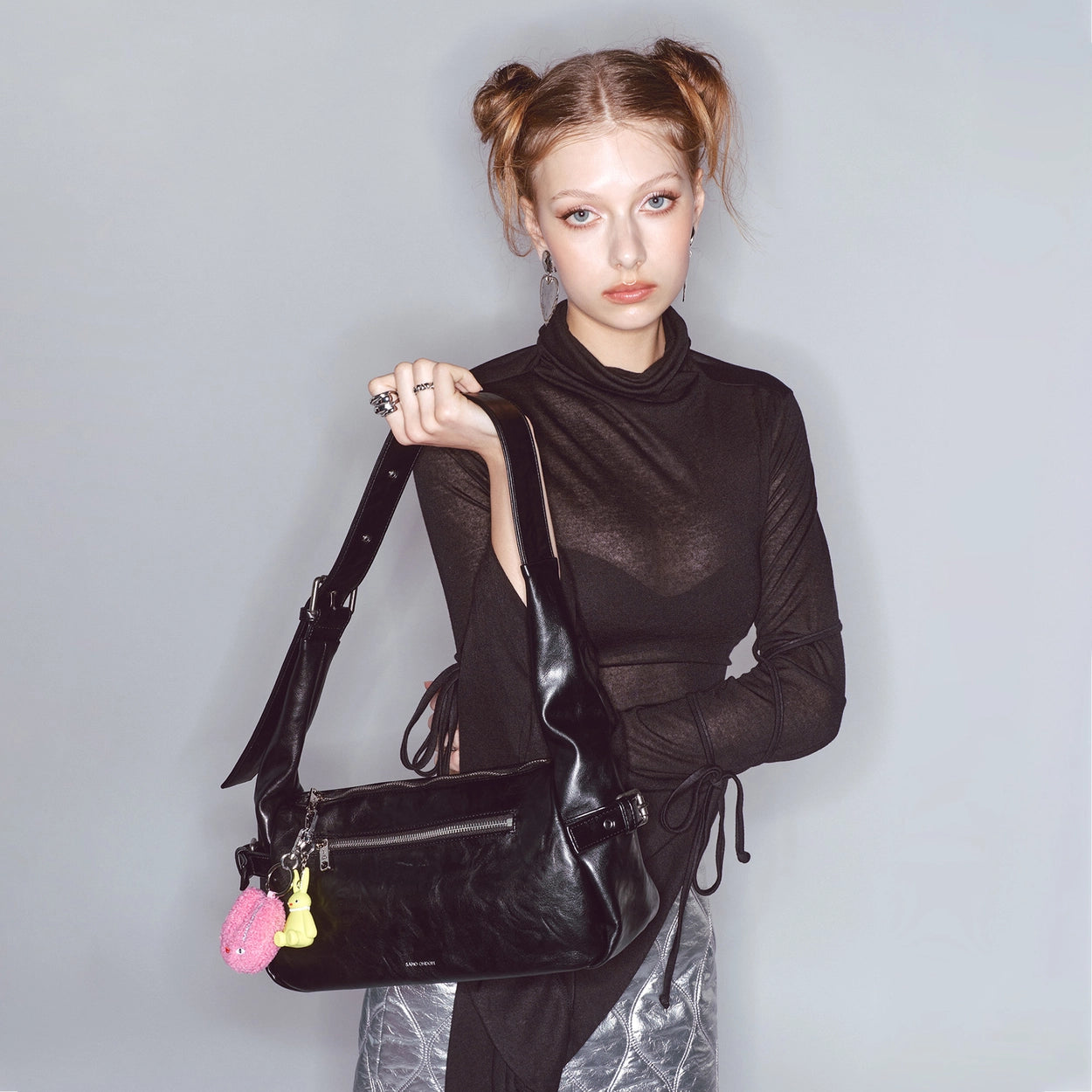 SAMO ONDOH -atta bag M baked black