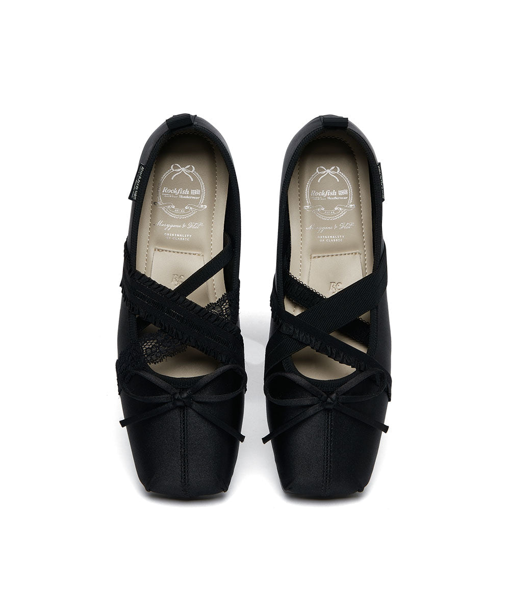 ROCKFISH WEATHERWEAR - BANDING BALLET FLATS / BLACK
