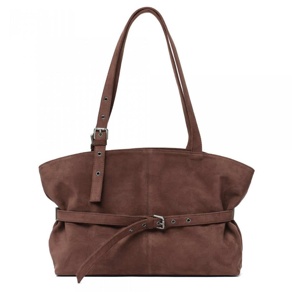 SAMO ONDOH - le belt bag L suede brown