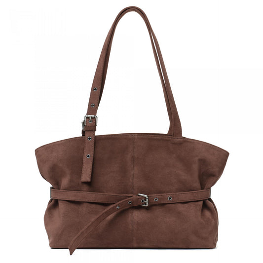 SAMO ONDOH - le belt bag L suede brown